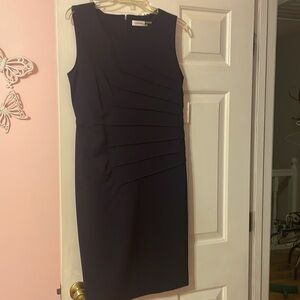 Navy sleeveless dress
